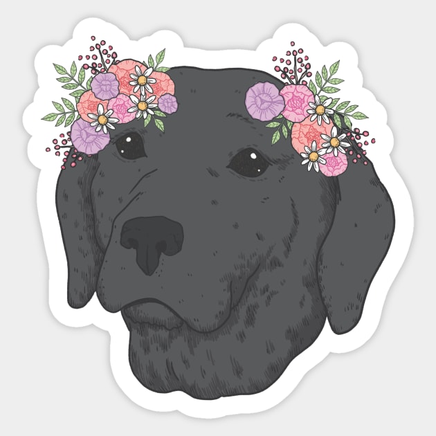 good girl - black labrador retriever Sticker by pupperoni